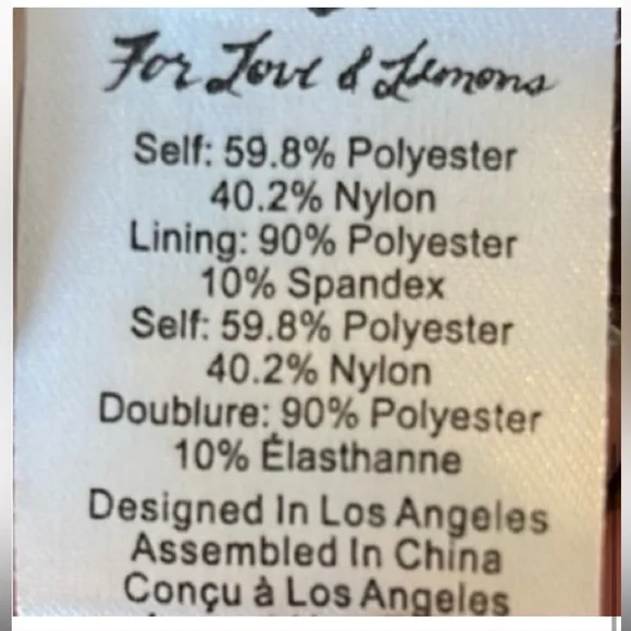 For Love of Lemons EUC black lace dress size XS - Picture 6 of 6